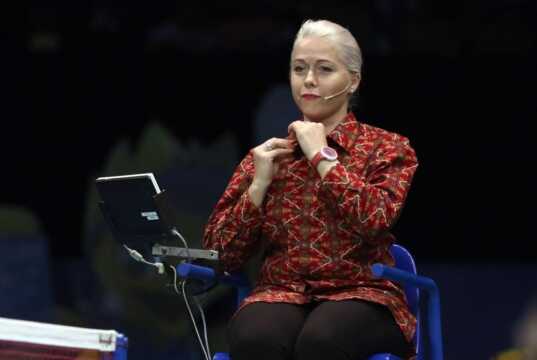 Iris Metspalu, Wasit Cantik “Pemanas” Indonesia Open 2019