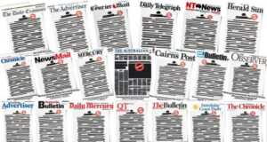 Kebebasan Pers Dikebiri, Koran di Australia Kompak Hitamkan Halaman Depan