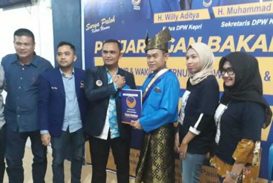 Daftar ke NasDem, Candra Ibrahim Mau Angkat Potensi Milenial Batam