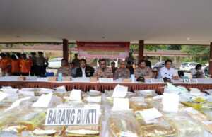 Polda Kepri Musnahkan 32 Kg Sabu dari Tiga Kasus