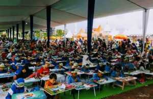 Ratusan Anak Ramaikan Lomba Mewarnai Milad Ke-107 Muhammadiyah di Batam