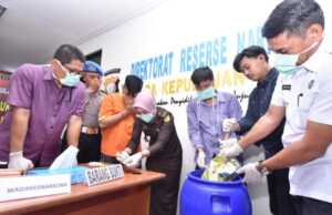 Polda Kepri Rebus 1.220,7 Gram Sabu, Lalu Dibuang ke Septic Tank