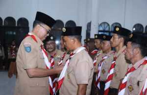 Pengurus Kwartir Gerakan Pramuka Pulau Laut Natuna Dilantik Pramuka