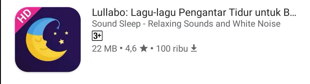 Lullabo Aplikasi Tidur