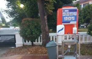 Cegah Corona, Bright PLN Batam Pasang Wastafel Pencuci Tangan di Ruang Publik Wastafel Pencuci Tangan