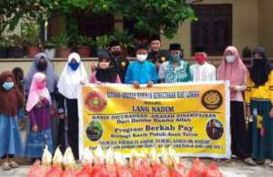 Lang Nadim Berbagi Kasih, Peduli Anak Yatim dengan Bantuan Sembako Lang Nadim