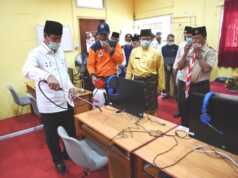 Cegah Corona, Isdianto Pimpin Penyemprotan Disinfektan