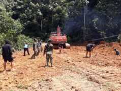 Satgas TMMD Kodim 0105/Abar Kebut Pengerjaan Jalan dan Box Desa Lango TMMD