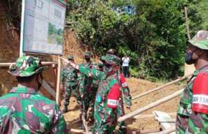 Danrem 012/TU Didampingi Dandim 0105/Abar Tinjau TMMD Ke-108 di Desa Lango Kodim 0105