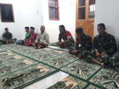 Tingkatkan Keimanan, Satgas TMMD Manunggal Subuh dengan Warga TMMD Aceh Barat