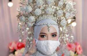 Tips Tetap Cantik Saat Nikah, Meski Wajib Pakai Masker cantik saat menikah