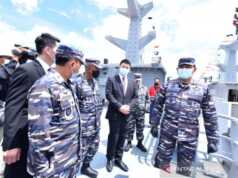 TNI AL Luncurkan Kapal Perang PC 40 M Produksi Batam TNI AL luncurkan kapal