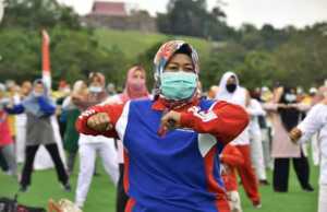 Ngesti Yuni Ajak Masyarakat Natuna Tingkatkan Kesehatan Cegah Corona Ngesti Yuni