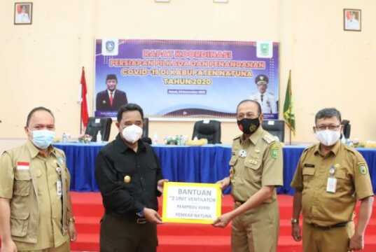 Pemprov Kepri Bantu Natuna 2 Ventilator dan 100 Ribu Masker Pemprov Kepri