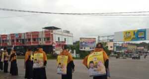 Target Menang Tebal di Bintan, Relawan Isdianto-Suryani Gelar Aksi Flashmob Isdianto-Suryani