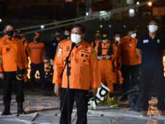 Tim SAR Gabungan Evakuasi 74 Kantong Jenazah Korban Sriwijaya SJ-182