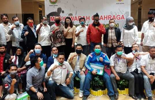 Iskandar Alamsyah Pimpin KONI Batam, Terpilih Aklamasi di Musorkot KONI Batam