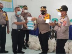 Dapat 100 Paket Sembako dan Masker, Kades Bangun Rejo: Terimakasih Pak Kapolda Sumut Sembako