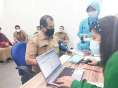 Ribuan ASN Pemko Batam Disuntik Vaksin Corona Dosis I ASN Pemko Batam