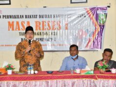 Wakil ketua 1 DPRD Natuna Menampung Aspirasi di Desa Kelanga.