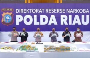 Polda Riau Musnahkan BB 80,24 Kg Sabu dan 68.636 Butir Ekstasi Musnahkan narkoba
