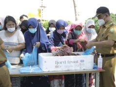 Harga Daging Rp84 Ribu, Pasar Sembako Murah Diserbu Warga Pasar Sembako Murah