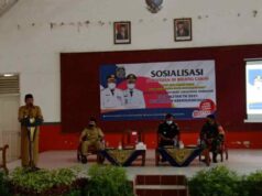 Pemkot Blitar Kucurkan Dana DBHCT, Per Kecamatan di Jatah 300 Juta Wali Kota Blitar Santoso saat menghadiri pembukaan Sosialisasi Bantuan di Bidang Cukai DBHCHT