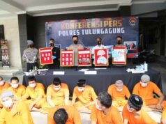 Kondang, Polres Tulungagung Berhasil Amankan 104 Pelaku Penyalahgunaan Narkotika