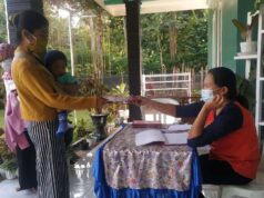 Posyandu Balita di Kab. Blitar Tetap Berjalan, Prokes Diperketat Pelayanan Posyandu Mawar, yang bertempat di Dusun Lungurkulon