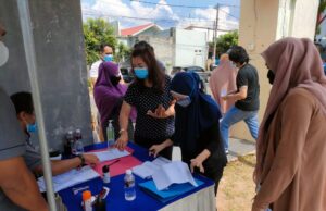 Gerai Vaksin Keliling Polda Kepri Vaksinasi Warga di BSI Residence Gerai Vaksin Keliling Kepri