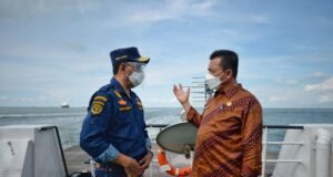 Menhub Budi dan Gubernur Ansar Kunjungi Pulau Nipah
