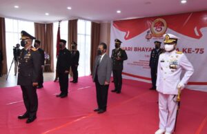 Presiden Jokowi Pimpin Upacara HUT Bhayangkara Polri ke-75 Secara Virtual HUT Bhayangkara ke 75