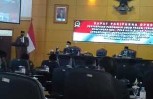 Sidang Paripurna, Wali Kota Sebut Tahun 2022 Sebagai Pondasi Visi Misi Pimpinan Baru Sidang Paripurna DPRD Kota Blitar.