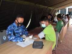 Lanud Batam Vaksinasi Pasien Loka Rehab hingga Buruh Bangunan Vaksinasi Lanud Batam