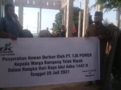 TJK Power Salurkan 6 Sapi Kurban untuk 4 Kampung di Nongsa Kurban TJK Power
