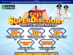 PBB-P2 di Batam Diskon Hingga 50 Persen dan Denda Dihapus