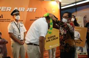 Maskapai Super Air Jet Mengudara di Batam