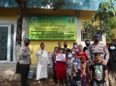 Bagi Sembako di Panti Asuhan Ridho Ilahi, Begini Pesan Kasat Polairud Polresta Barelang Sat Polairud Polresta Barelang