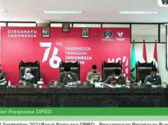 Rapat Paripurna DPRD, Bupati Blitar Sampaikan Plafon Ranperda APBD 2021 Memiliki Tiga Aspek Rapat Pripurna Penyampaian Nota Keuangan Ranperda Perubahan APBD Kab Blitar TA 2021