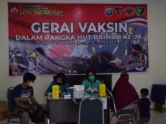 Vaksinasi Massal dalam Rangka HUT Korps Brimob Polri ke-76 HUT Brimob Polri 2021