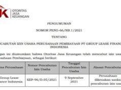 OJK Cabut Izin Usaha PT OVO Finance Indonesia Capture Surat Keputusan OJK kepada OVO Finance Indonesia