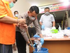 Ditresnarkoba Polda Kepri Rebus Ribuan Gram Narkotika Jenis Sabu dan Ekstasi Musna narkoba polda kepri