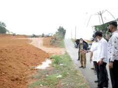 Kaveling untuk Relokasi Pedagang Batubesar Sedang Pematangan Lahan Relokasi Pedagang Batubesar