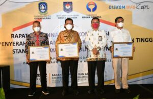 Gubernur Ansar Terima Penghargaan dari Ombudsman, Predikat Kepatuhan Tinggi Standar Pelayanan Publik Ombudsman sebagai lembaga penilai pelayanan publik memberikan Gubernur Kepri H. Ansar Ahmad penghargaan atas Predikat Kepatuhan Tinggi Standar Pelayanan Publik di Hotel Nirwana, Bintan F,ist