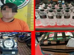 Jual Arak Bali di Tulungagung, Warga Blitar Dimasukkan Sel Polisi Tersangka beserta barang buktinya