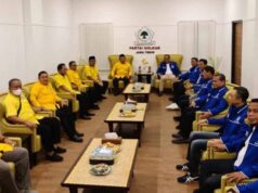 Bahas 2024 Golkar dan PAN Jatim Koalisi, Soal Capres-Cawapres Urusan DPP Pertemuan bersama DPW PAN dan DPD Golkar Jatim