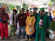 Nina Melanie Hadiri Lebaran Warga Betawi Batam Nina Melanie