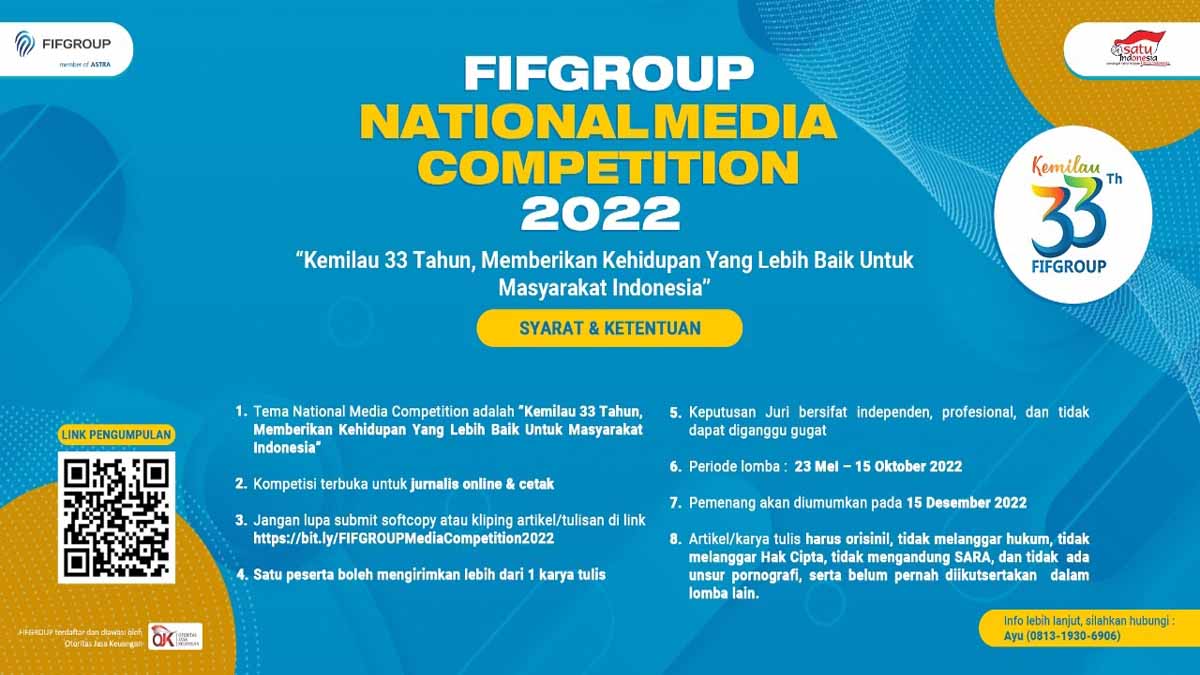FIFGROUP Ajak Jurnalis Berkarya Lewat Media Competition 2022