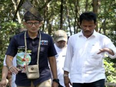 Sandiaga Uno Tawarkan Paket Wisata Bakau Serip Nongsa ke Singapura Menparekraf menawarkan paket wisata Bakau Serip Nongsa
