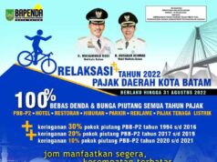 Wali Kota Batam Bebaskan Denda dan Bunga Wajib Pajak di Batam, Ada Keringanan Pokok Piutang Juga Keringanan Wajib Pajak Batam Tahun ini